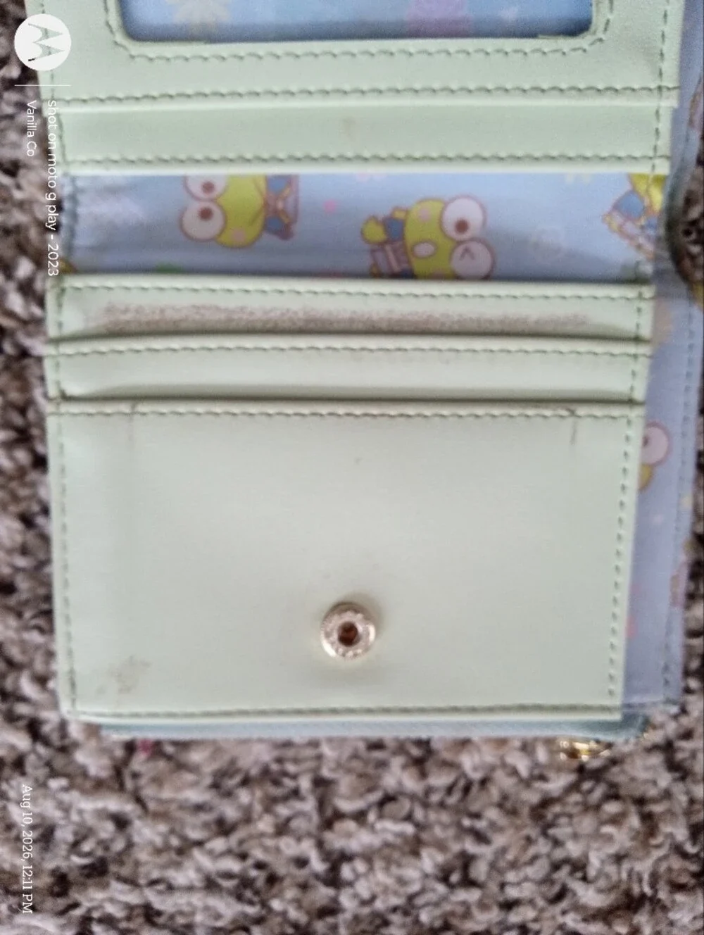 Her Universe Keroppi Wagara Kimono Mini Wallet Sanrio Green Small